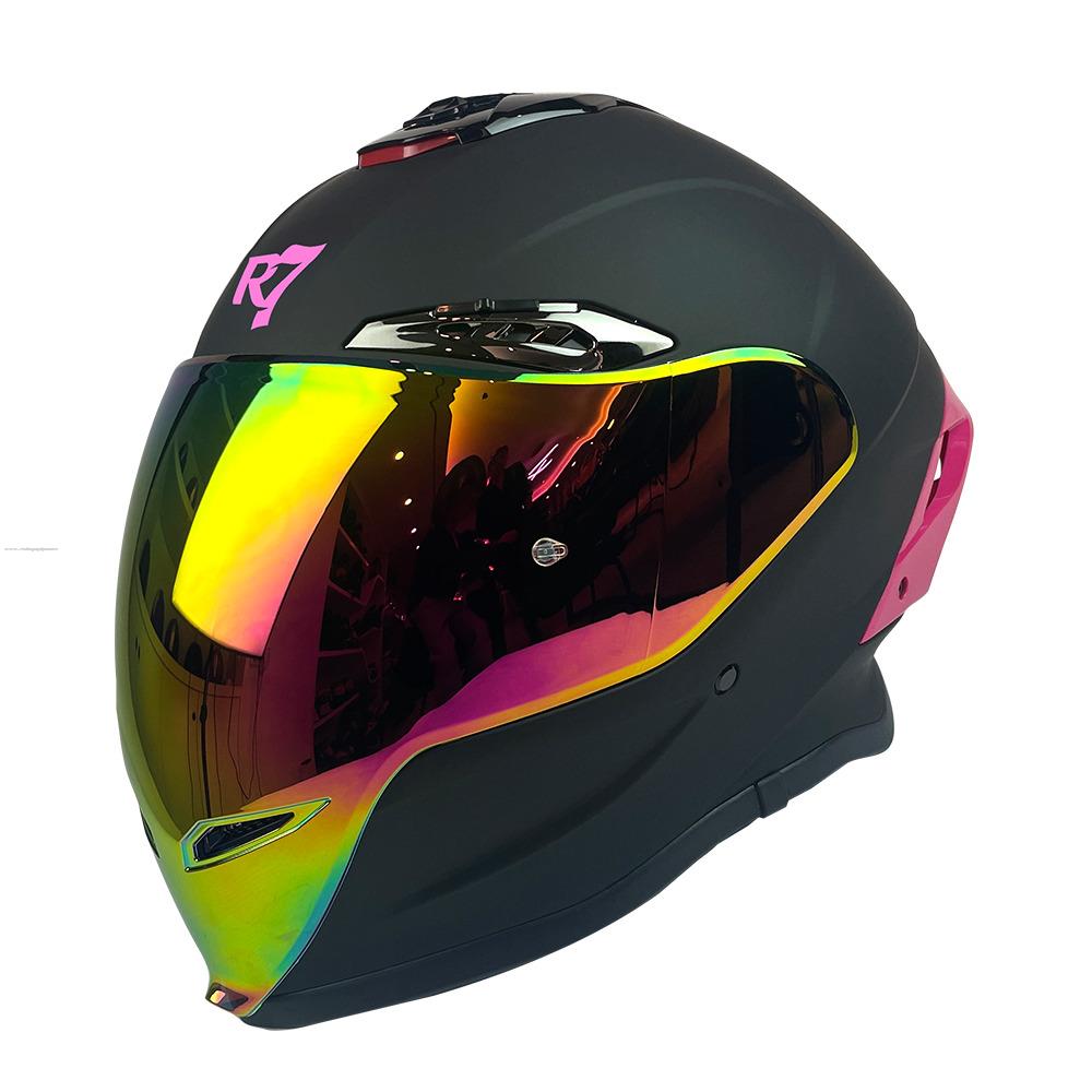 Casco Cerrado R7 RACING R7-109 L Ngo MATE/ROSA