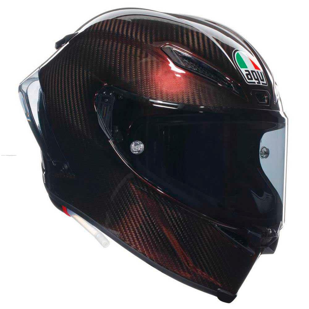 Casco Cerrado AGV GP RR E2206 Dot Mplk M Carbon Solido Rojo