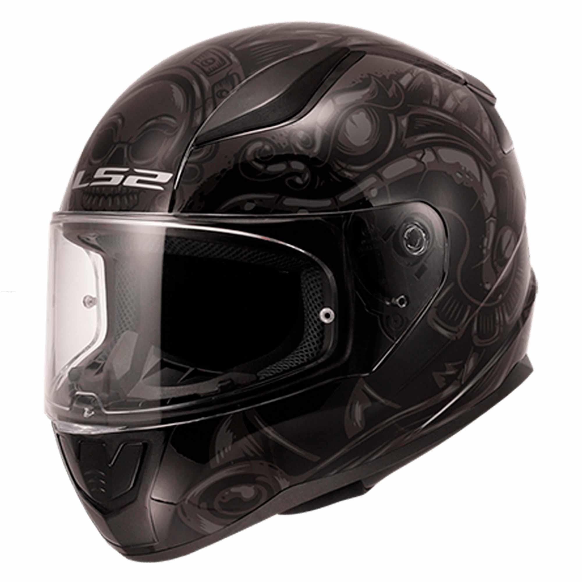 Casco Cerrado LS2 Rapid II Azteca M NGO/GRS/MATE FF353