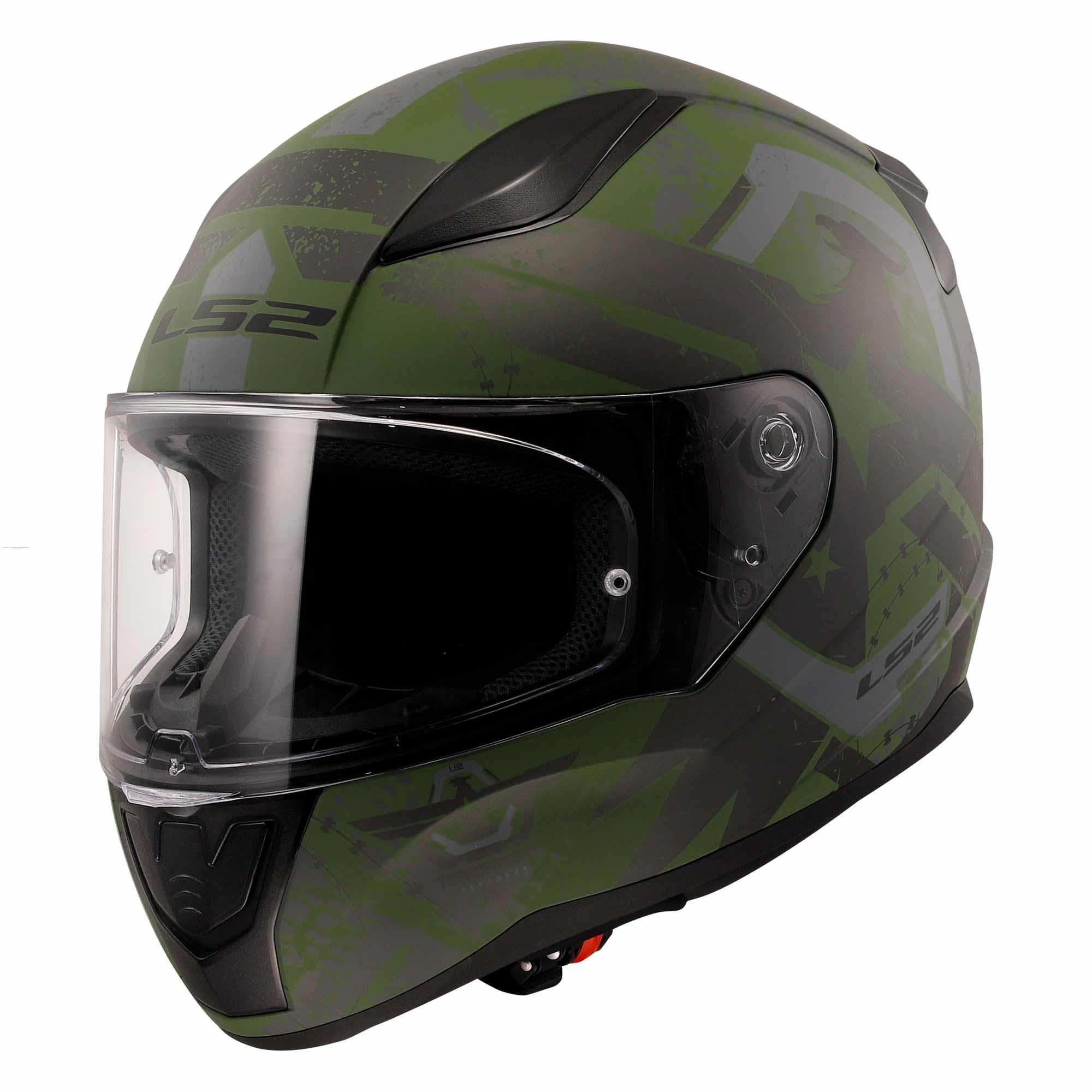Casco Cerrado LS2 Rapid II Thunder Birds Militar Mate FF353