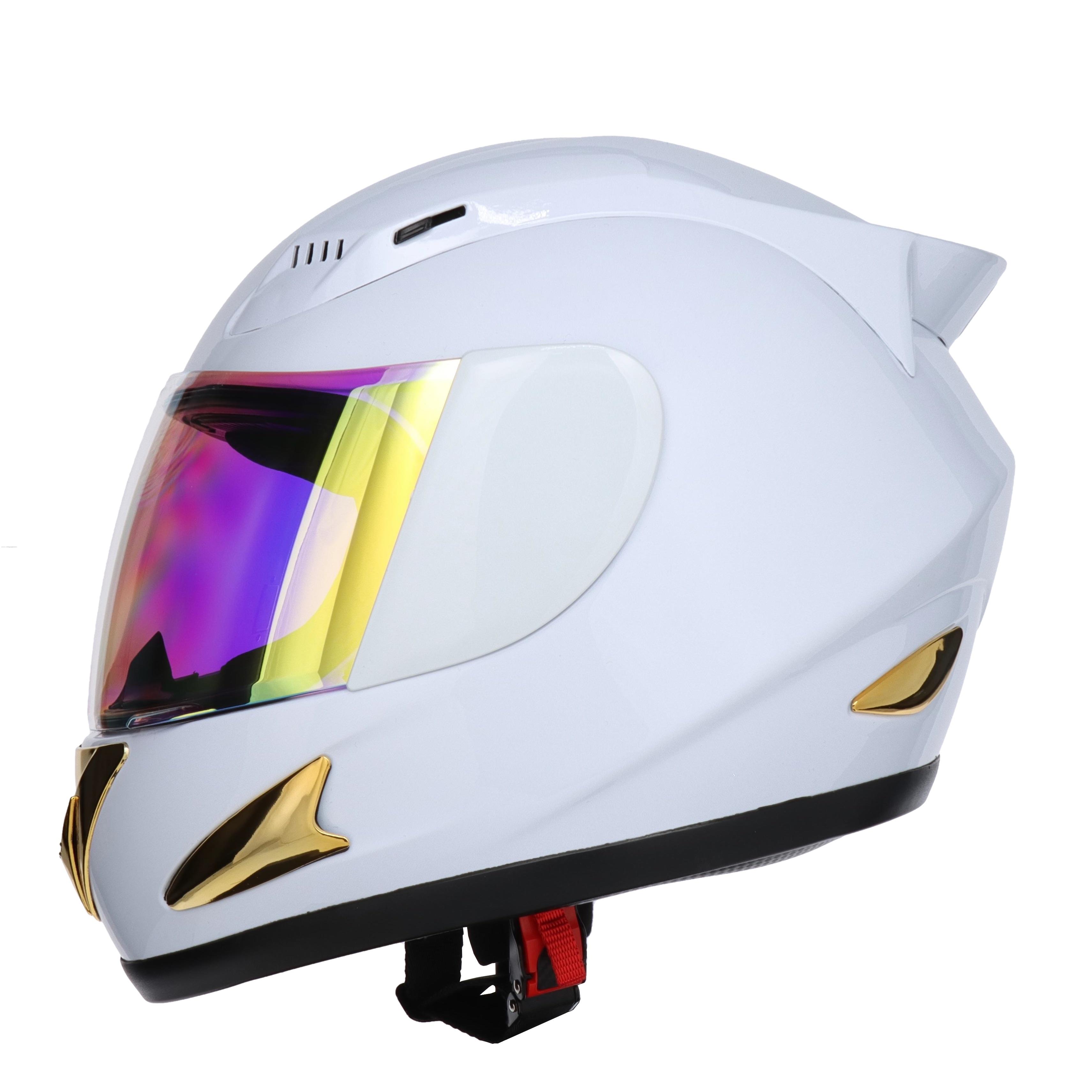 Casco Cerrado R7 RACING Eon Dot M Blanco