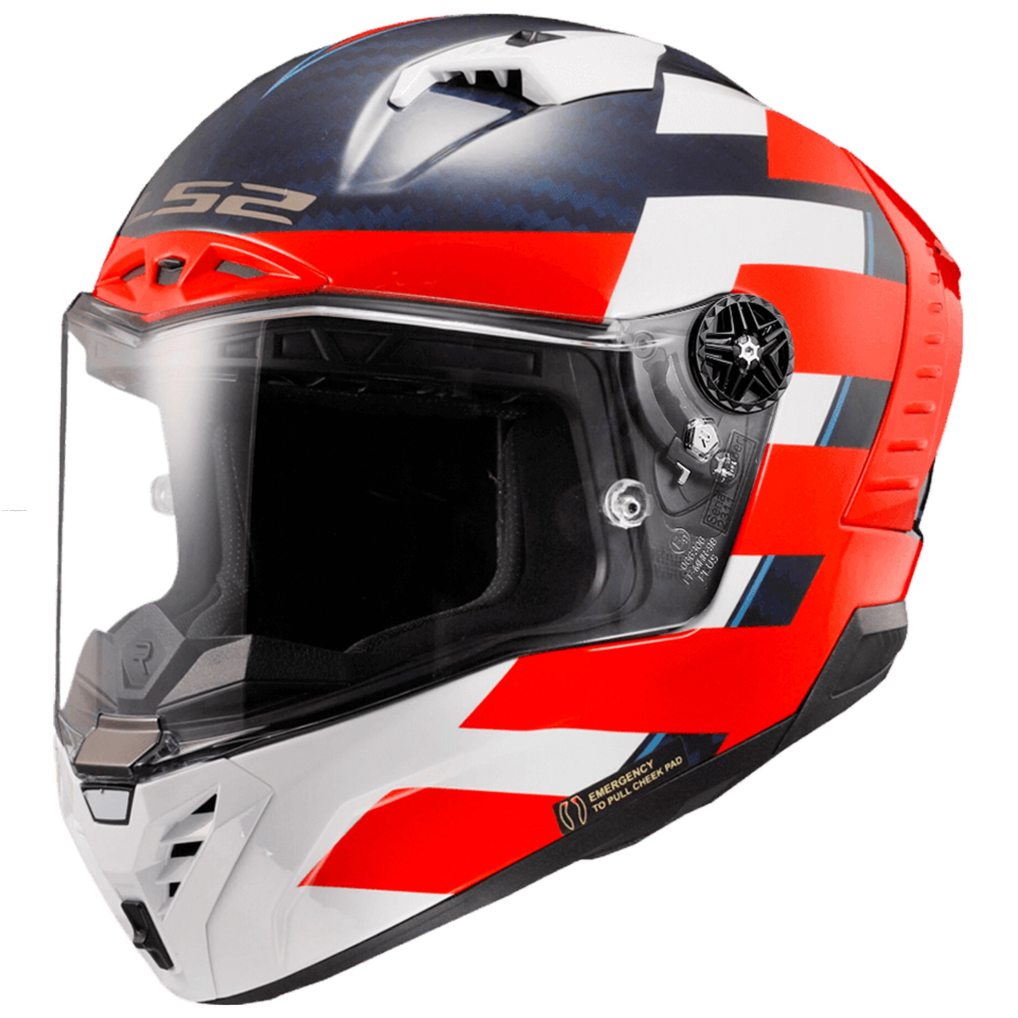 Casco Cerrado LS2 Thunder C Alliance S ROJ/AZL/BCO FF805