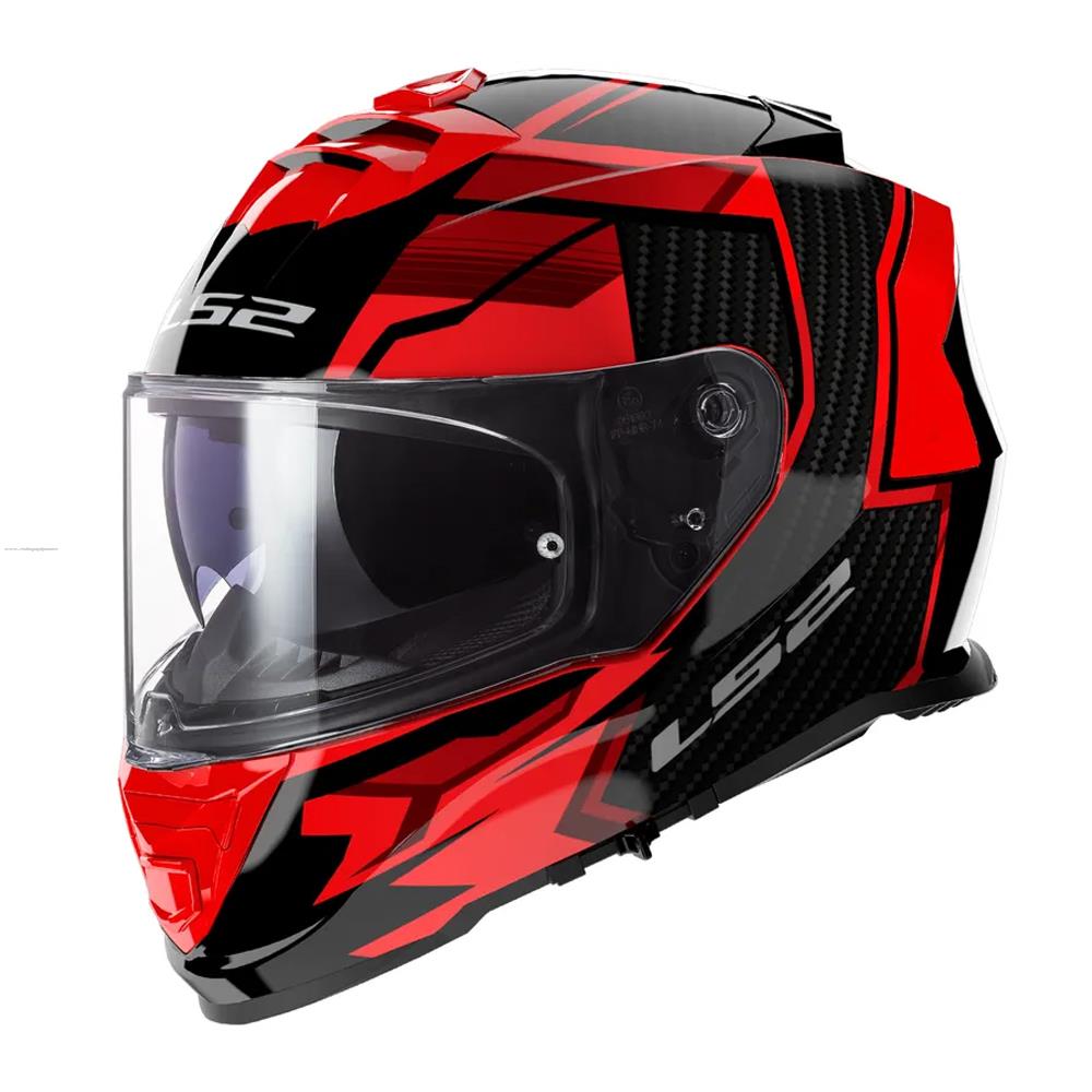 Casco Cerrado LS2 Storm II Tracker L NGO/ROJ FF800