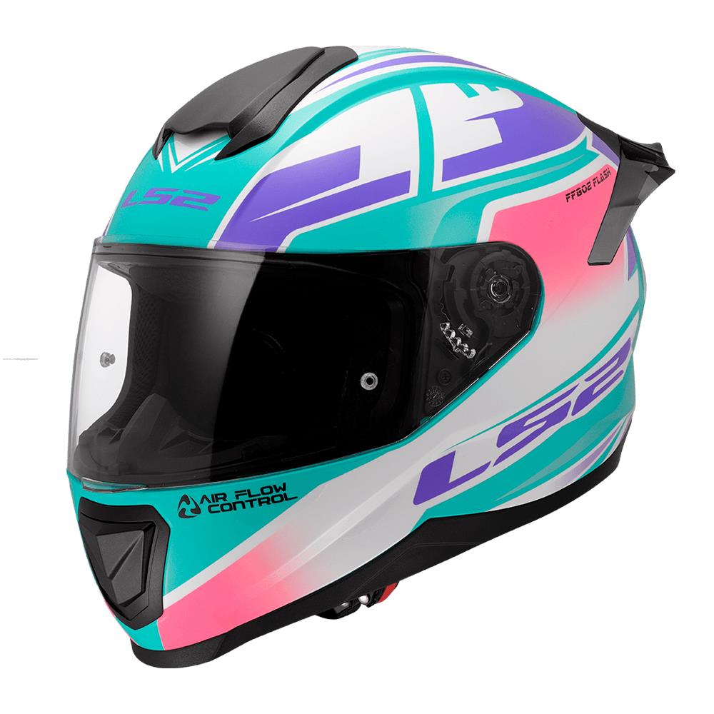 Casco Cerrado LS2 Flash II Impact con Intercomunicador L BCO/ROS FF802