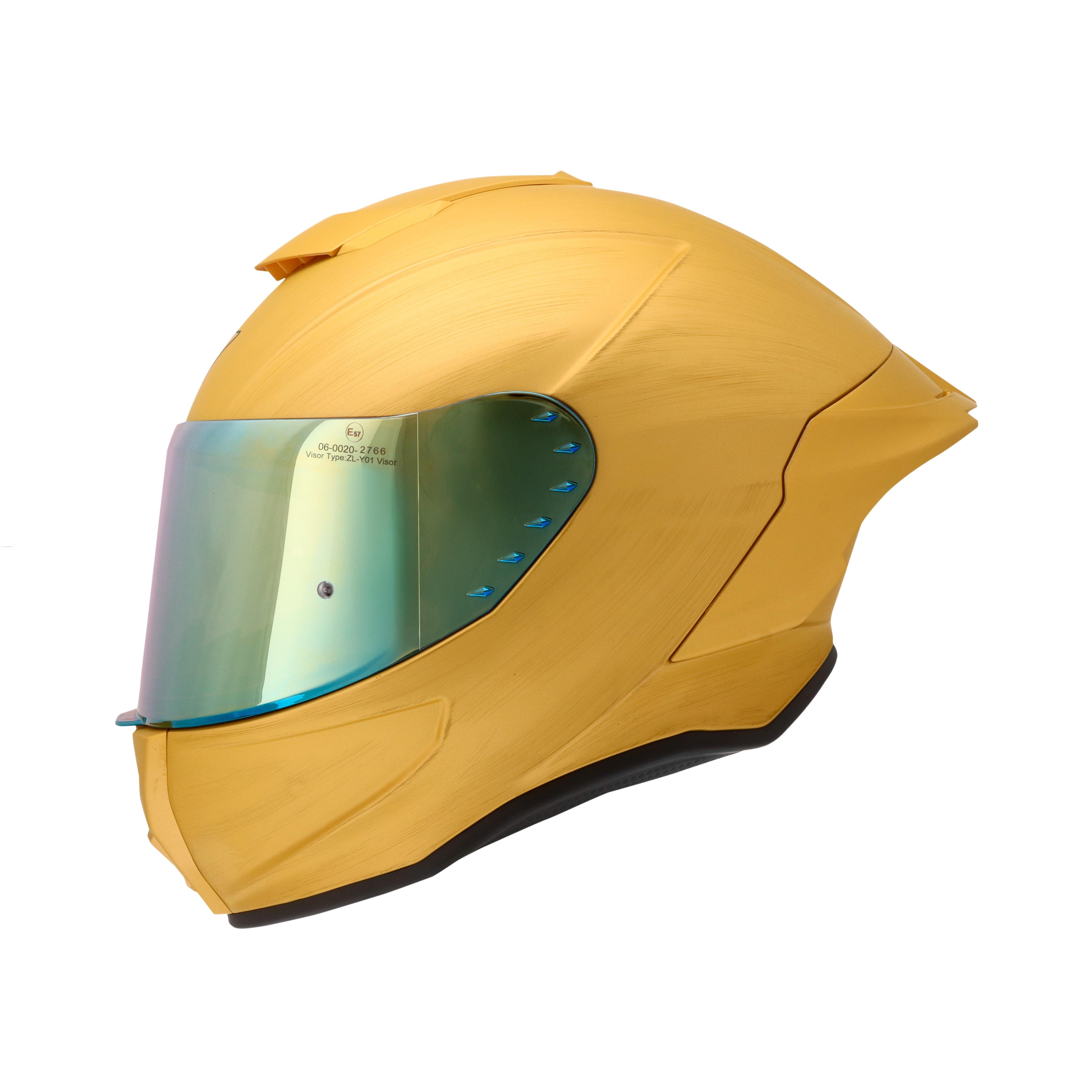 Casco Cerrado R7 RACING Badder Ece M Dorado