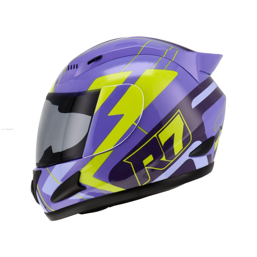 Casco Cerrado R7 RACING Eon Dot L MOR/VDE
