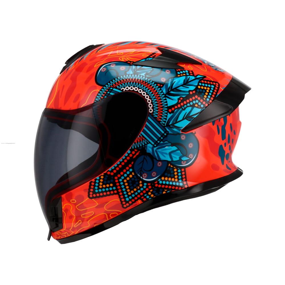 Casco Cerrado R7 RACING Razor Dot L ROJ/AZL