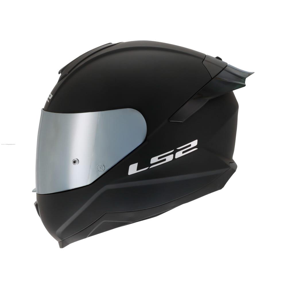 Casco Cerrado LS2 Flash II Solid Mica Plata con Intercomunicador M Ngo Mate FF802