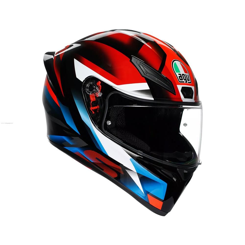 Casco Cerrado AGV K-1 S E2206 Fastlap L NGO/ROJ/AZL