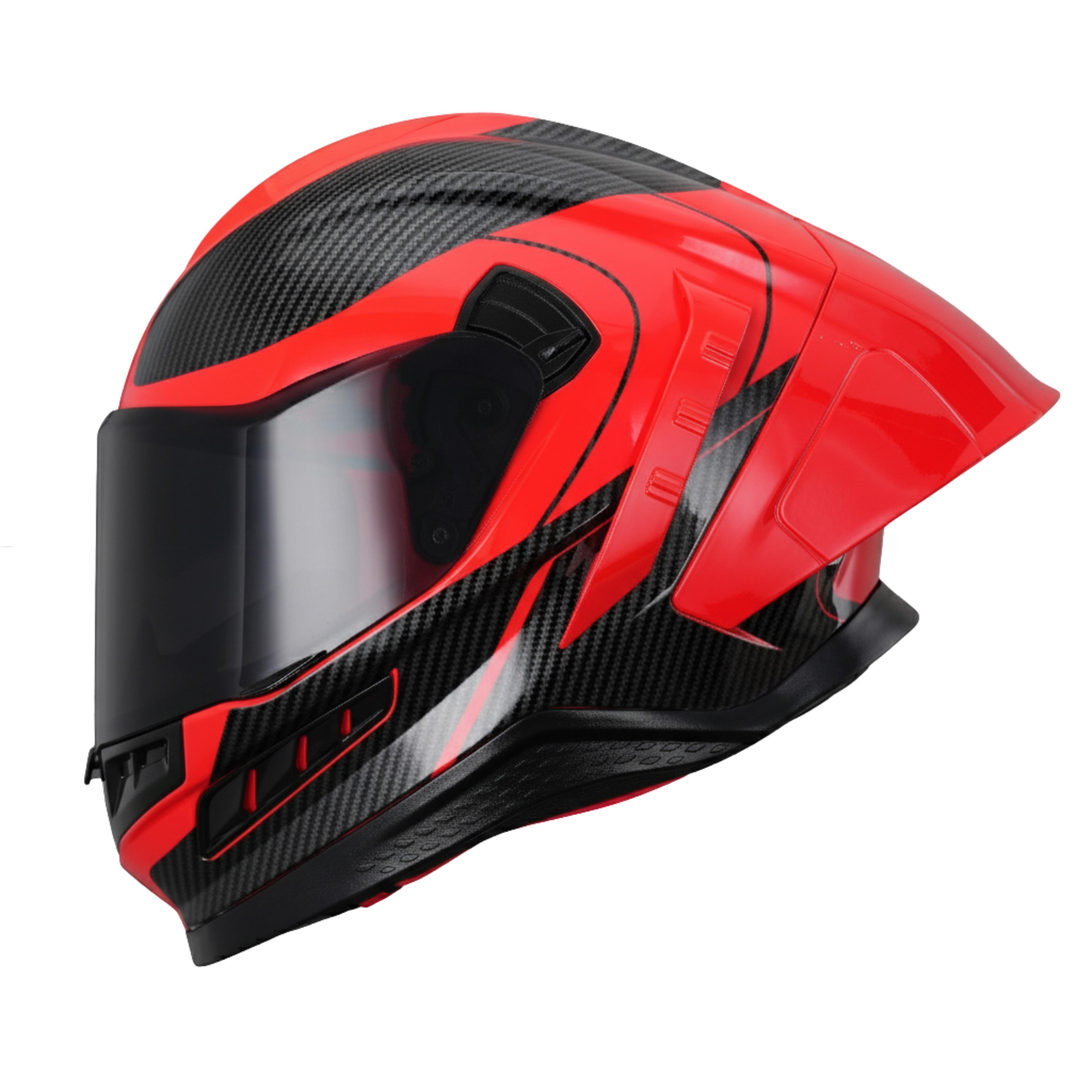 Casco Cerrado R7 RACING Stryker L ROJ/NGO