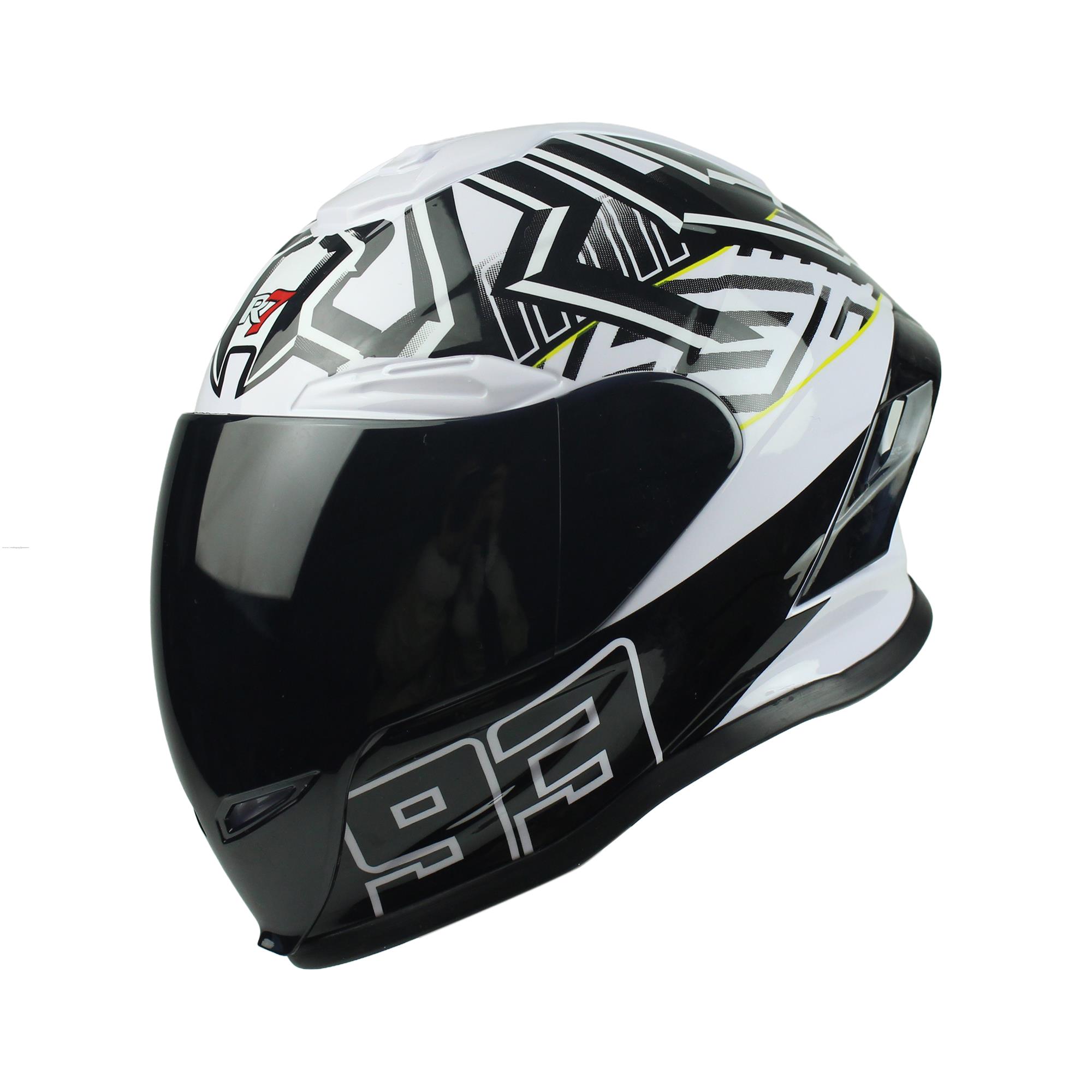 Casco Cerrado R7-RACING MINI-109 Little Ant Blanco (ADORNO ESCRITORIO)