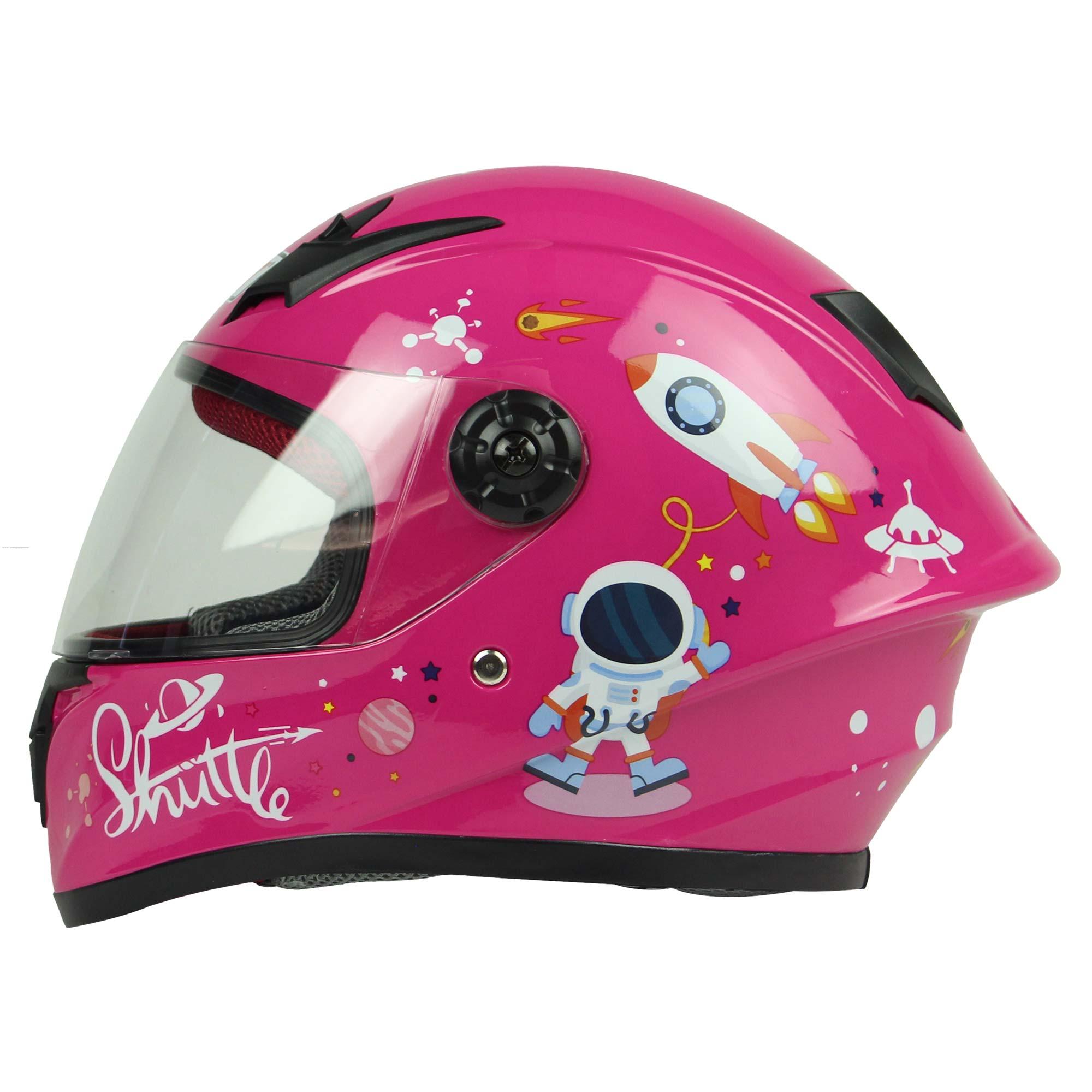 Casco Junior R7 RACING R7-506 Astronauta S Rosa Cerrado
