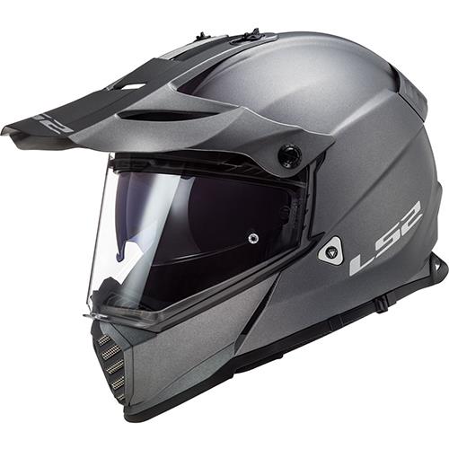 Casco Cross City LS2 Pioneer Evo Solid M Titanium MX436