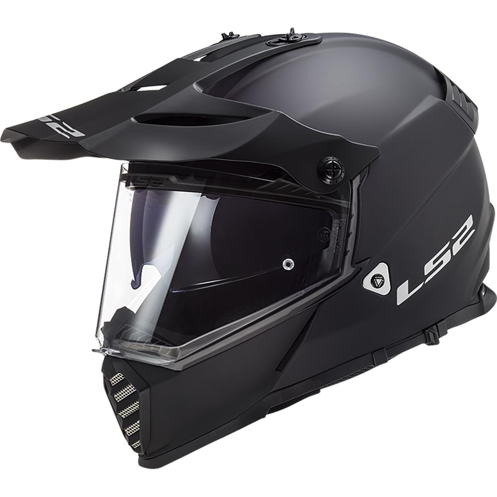 Casco Cross City LS2 Pioneer Evo XXL NGO/MATE MX436