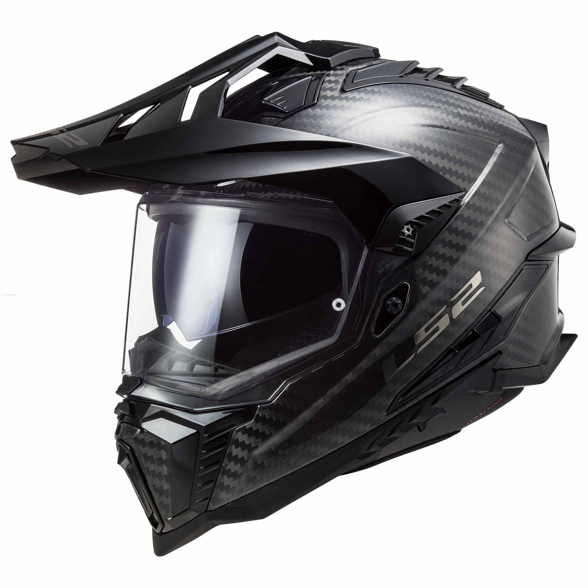 Casco Cross City LS2 Explorer C L Negro MX701 (FIBRA CARBON)