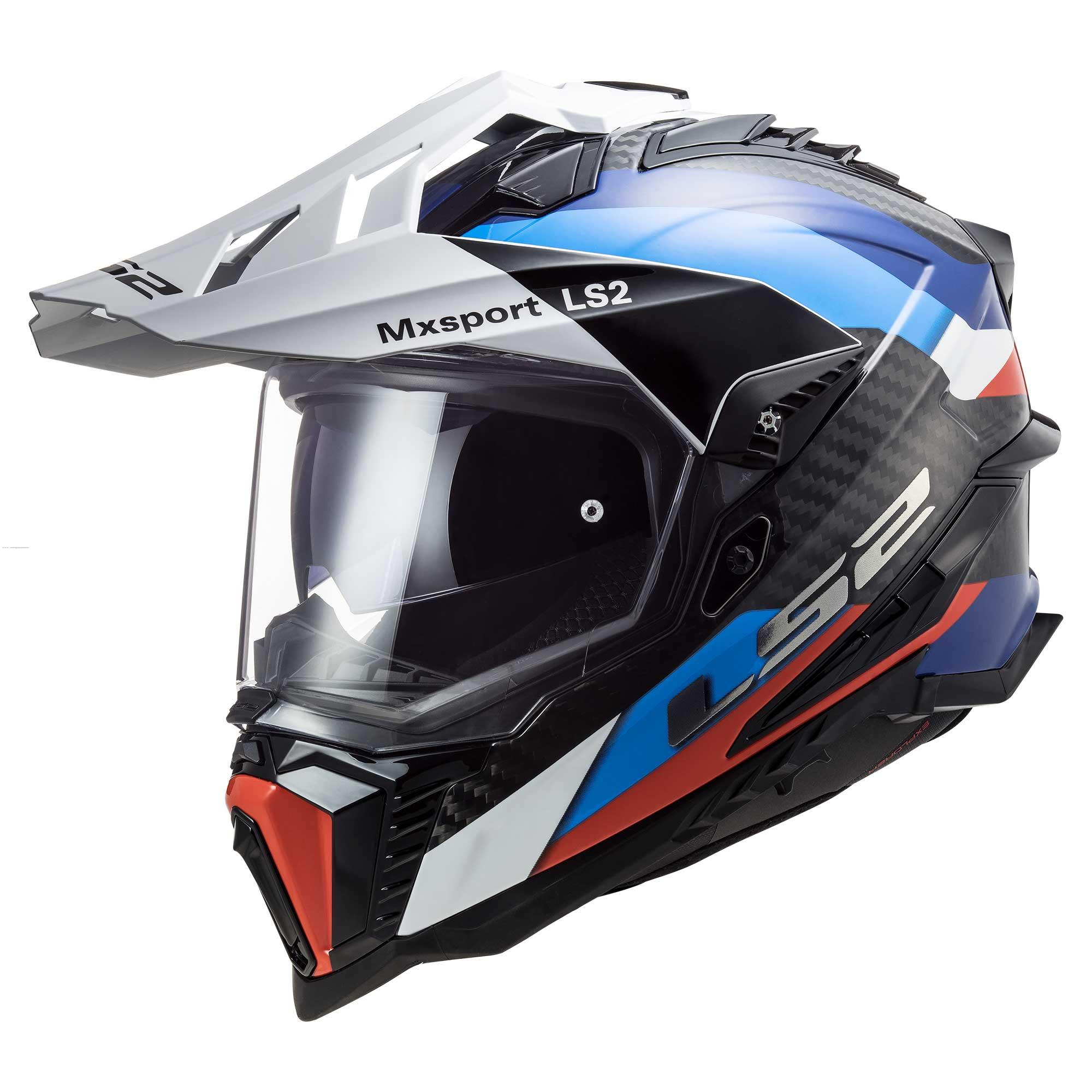 Casco Cross City LS2 Explorer Frontier C M NGO/AZL MX701 (FIBRA CARBON)