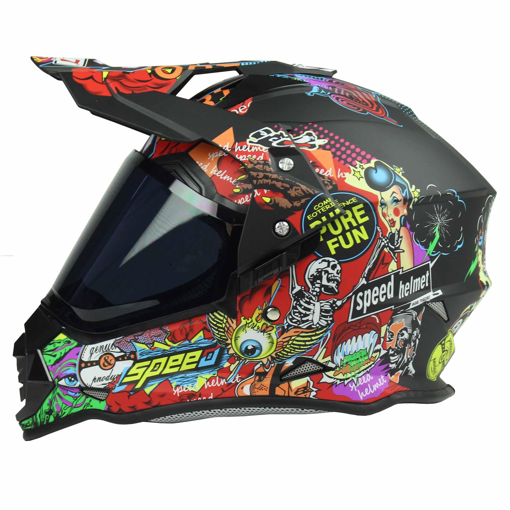 Casco Cross City R7 RACING R7-129 XXL Graficos