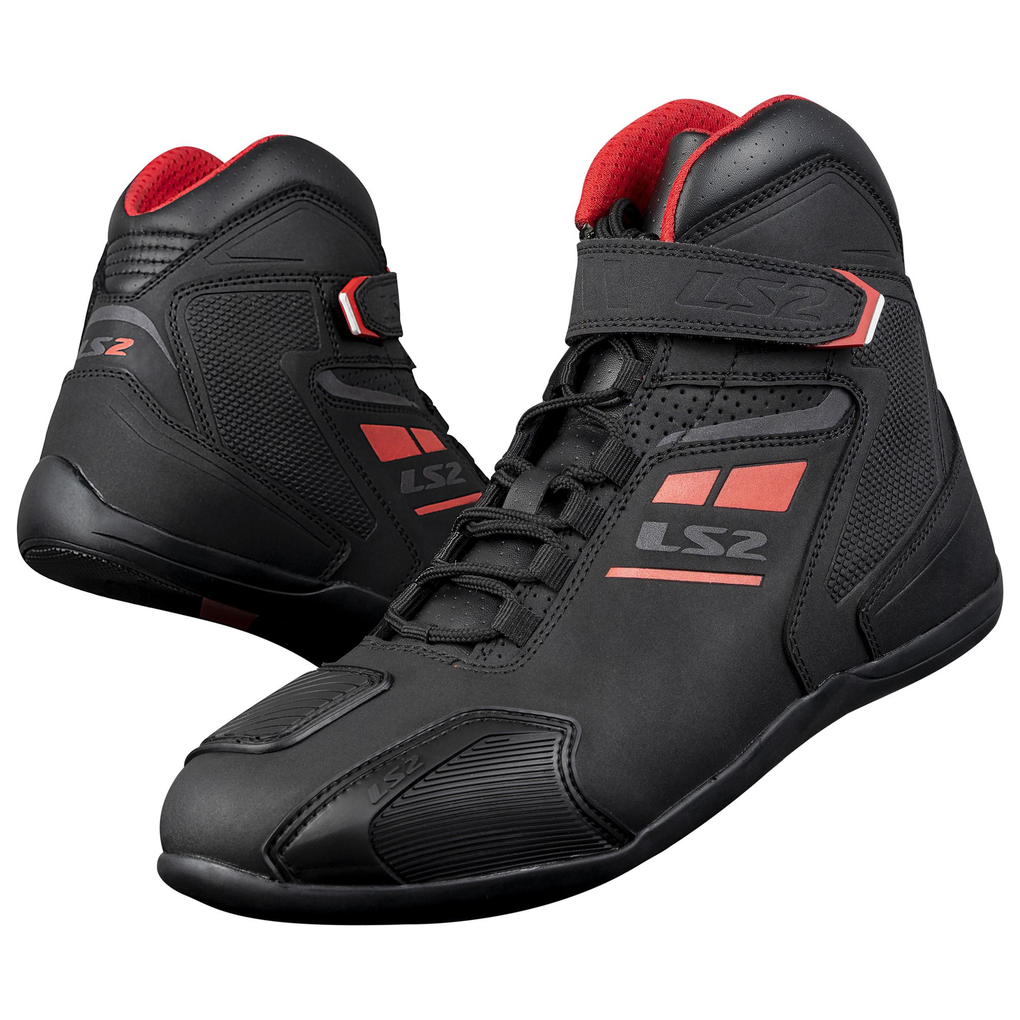 Botas LS2 Garra #45 NGO/ROJ