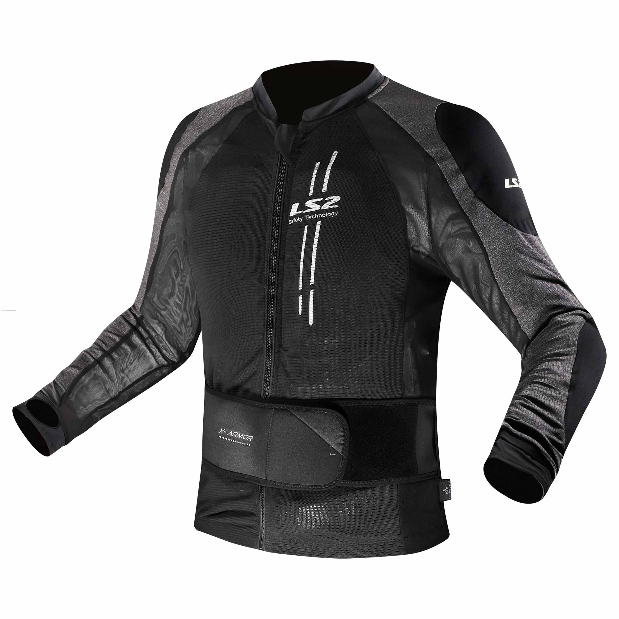 Chamarra Deportiva LS2 X-ARMOR M-L Negro Textil