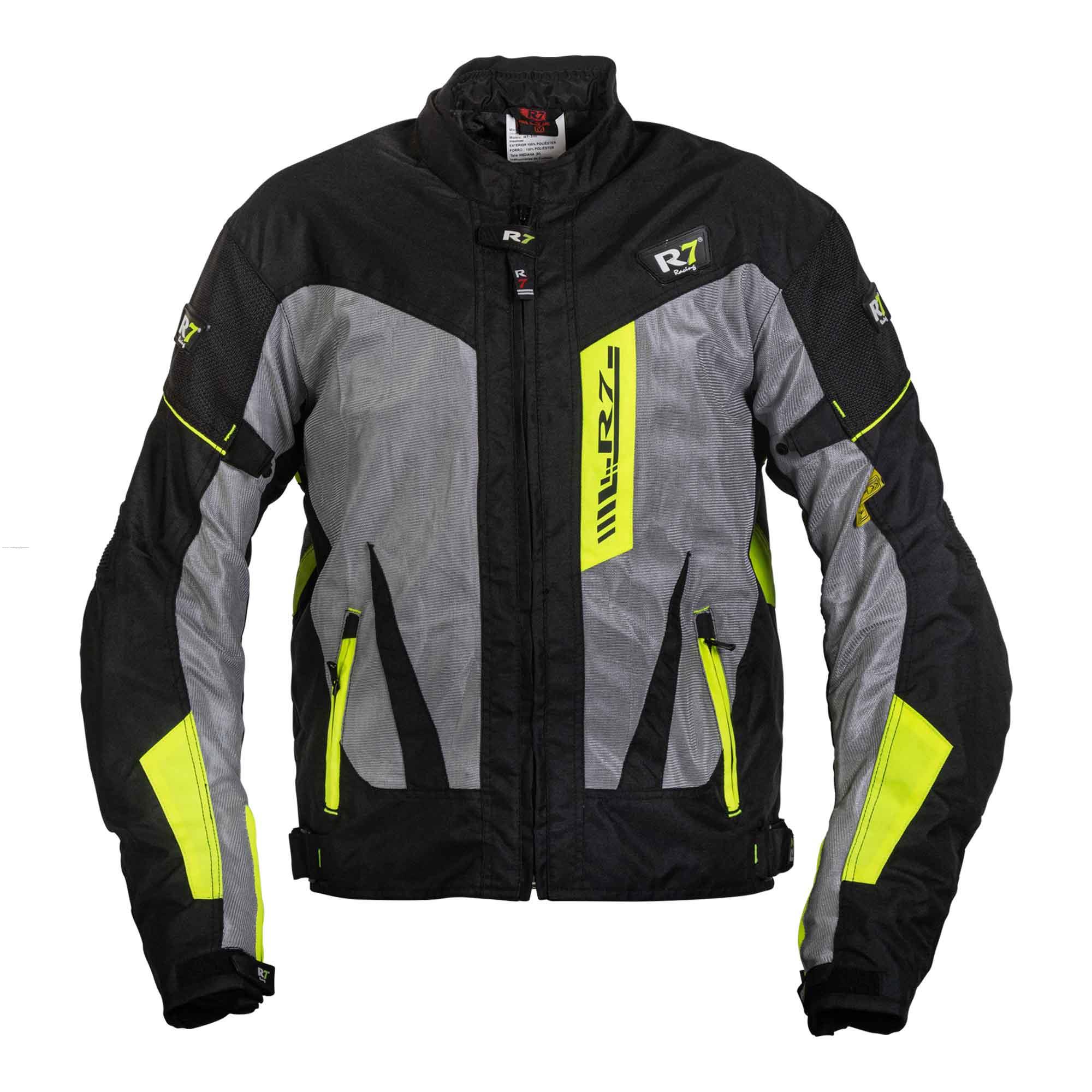 Chamarra Deportiva R7 RACING R7-305 M Verde Textil