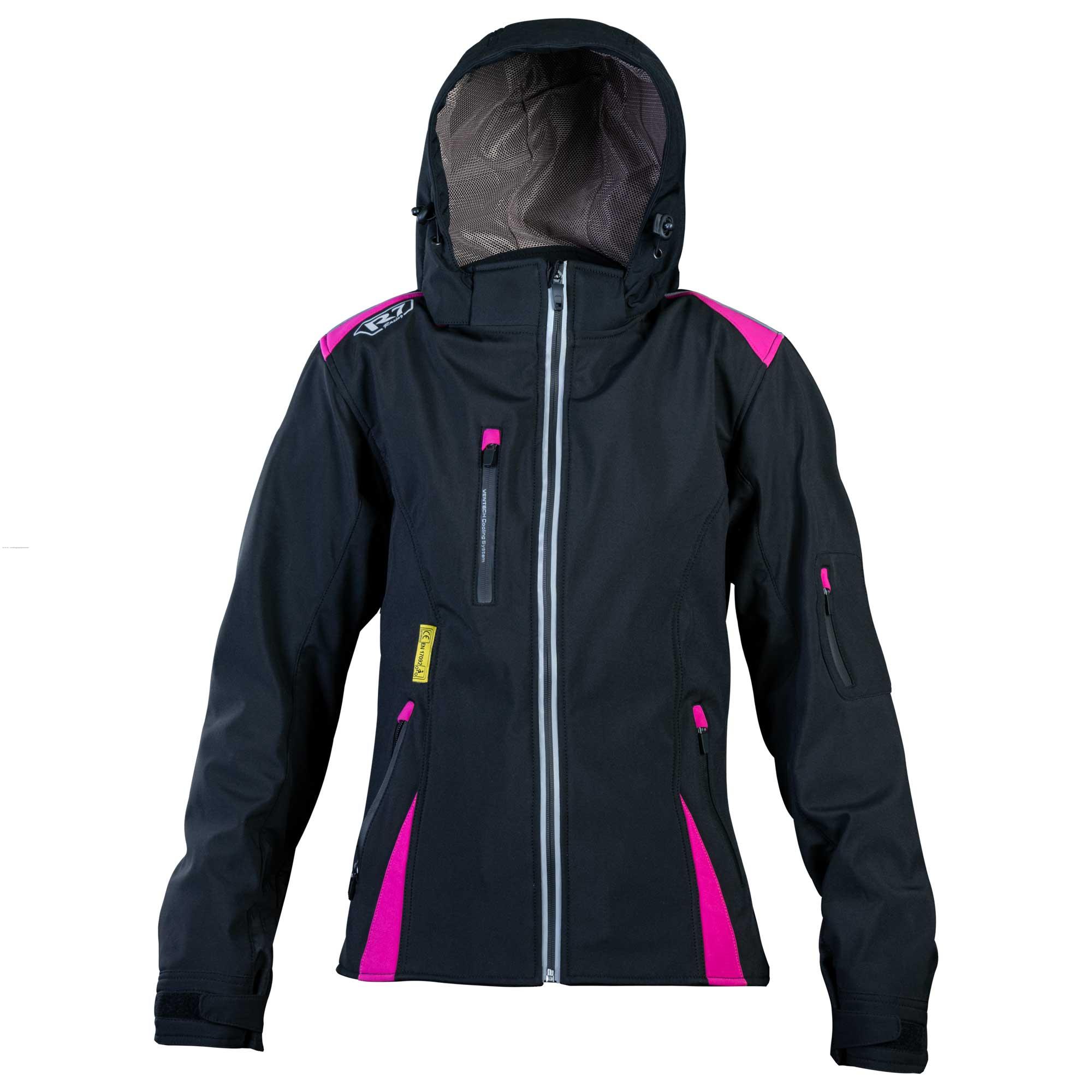 Chamarra Deportiva R7 RACING R7-776 S Rosa Textil Suave P/DAMA