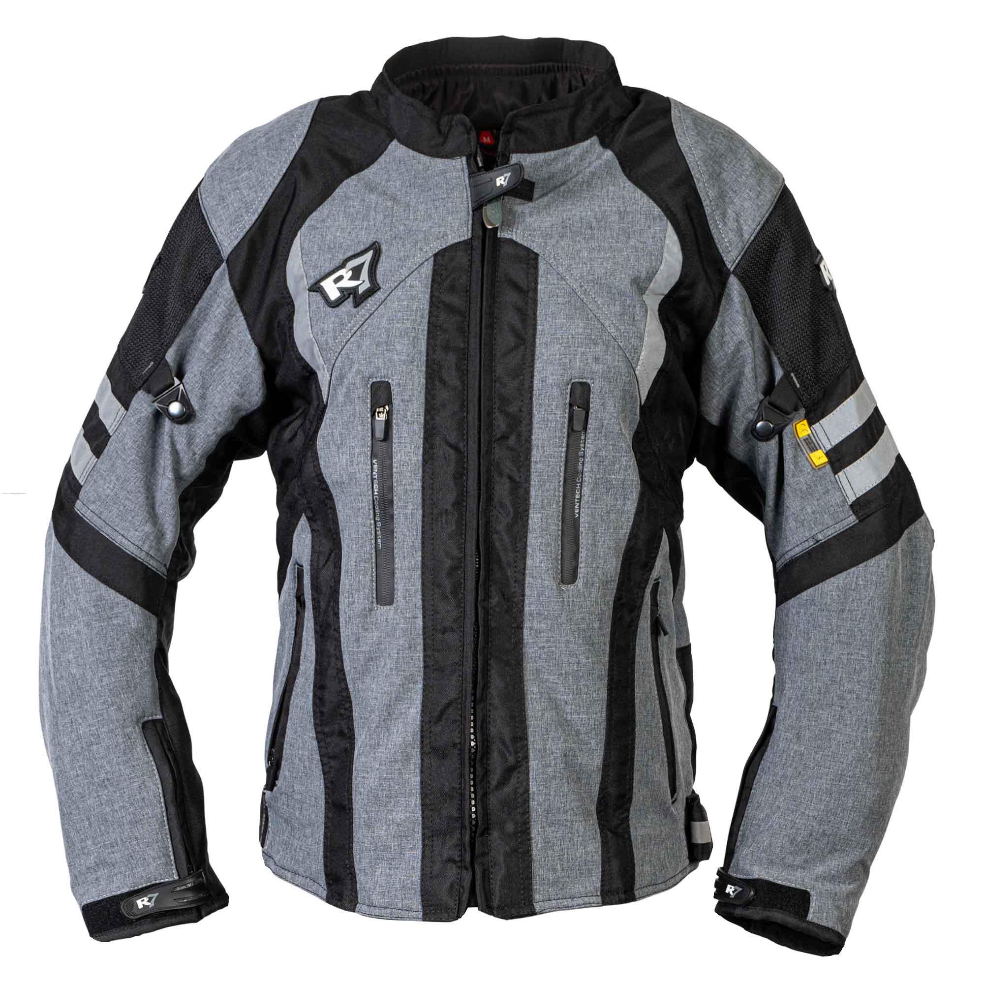 Chamarra Deportiva R7 RACING R7-2410 M NGO/GRS Textil P/DAMA