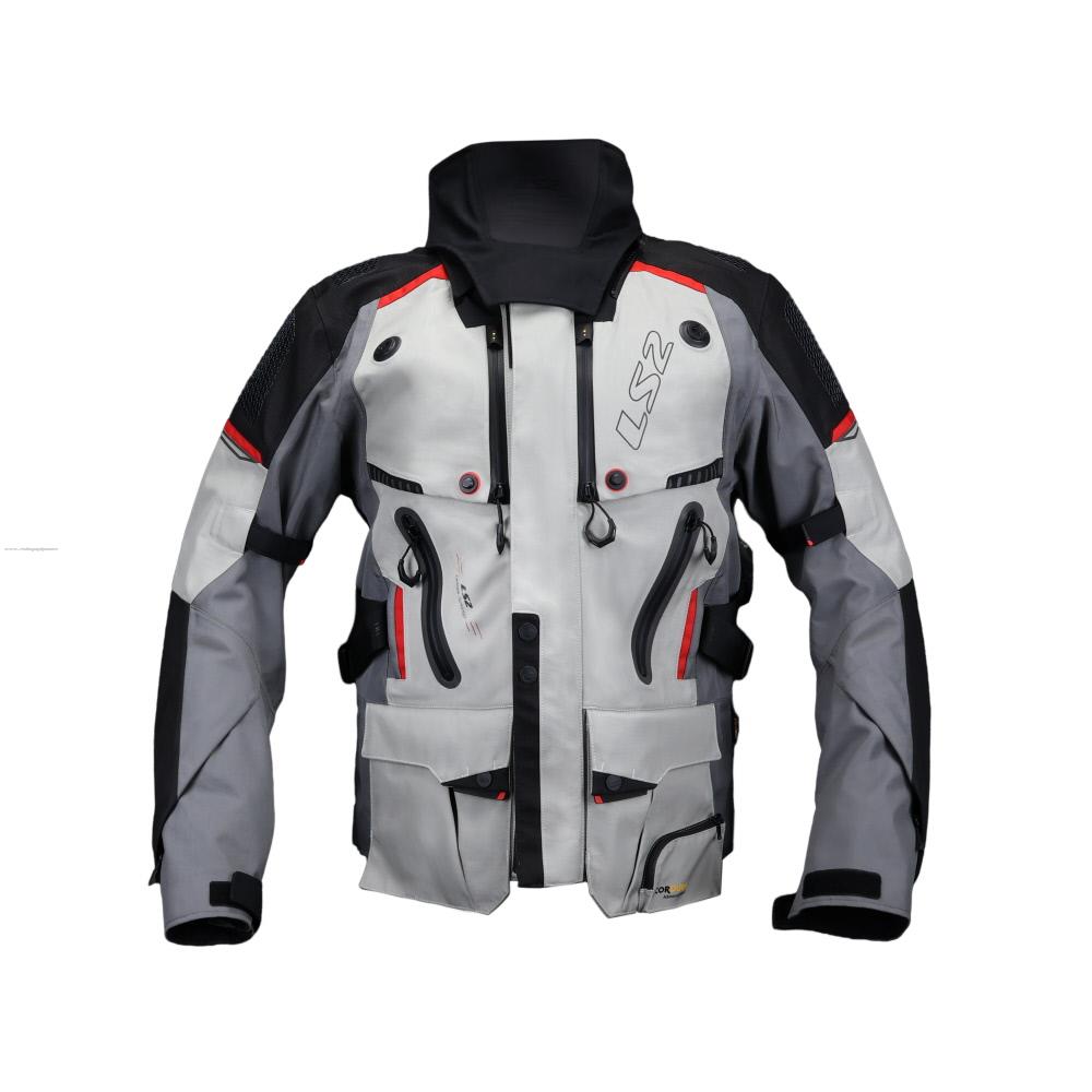 Chamarra Deportiva LS2 Apollo L GRS/NGO/ROJ Textil