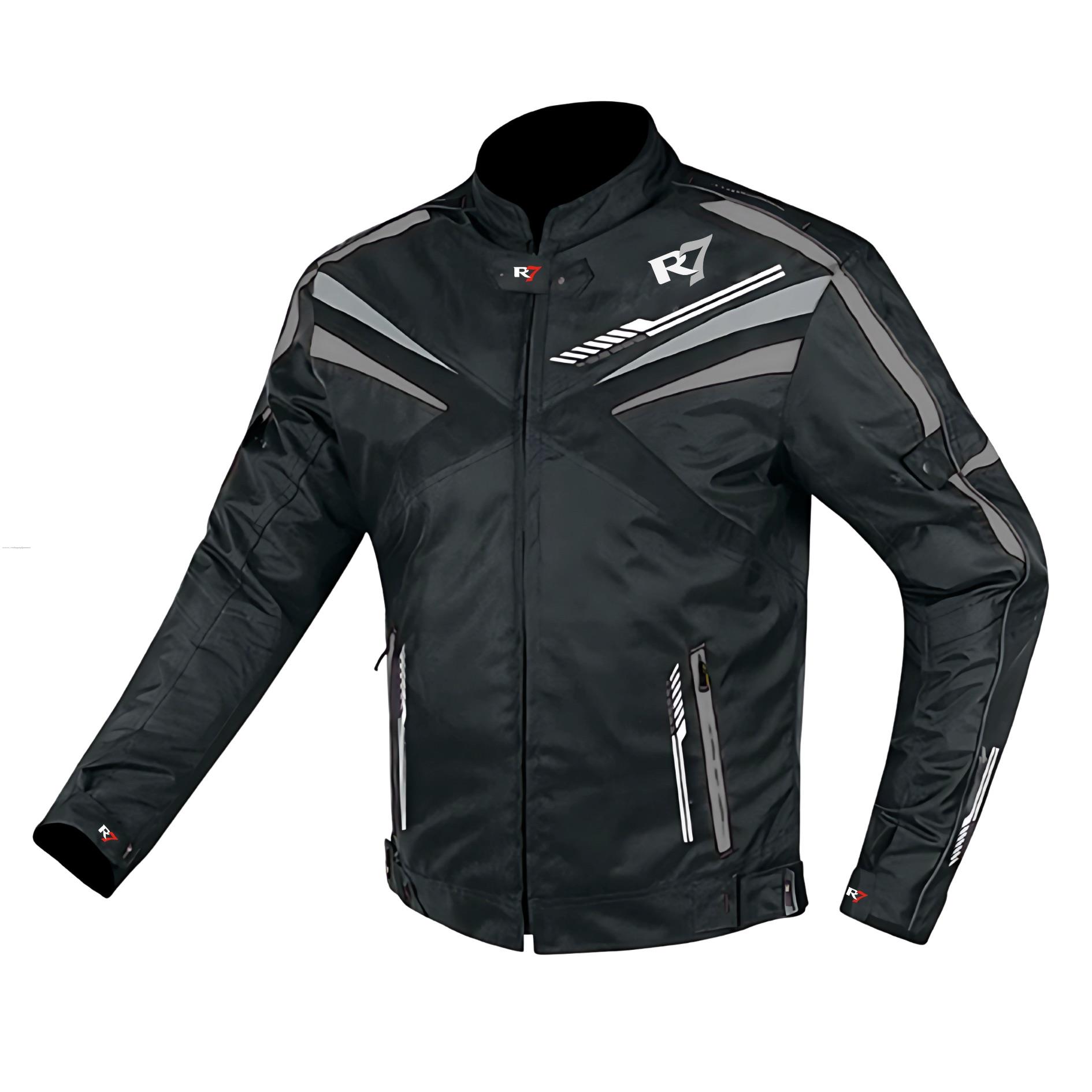 Chamarra Deportiva R7 RACING Drakon L NGO/GRS Textil