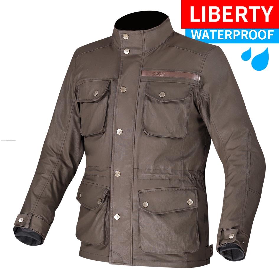 Chamarra Deportiva LS2 Liberty L Cafe Textil