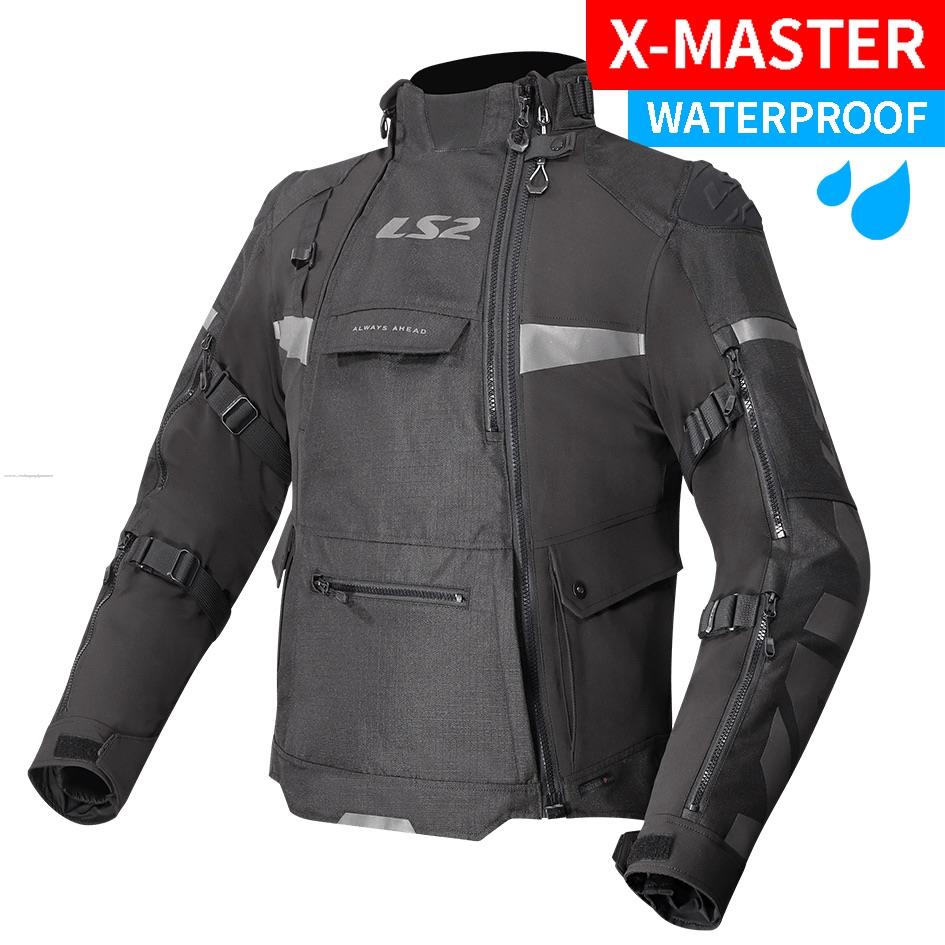 Chamarra Deportiva LS2 X-MASTER L Negro Textil
