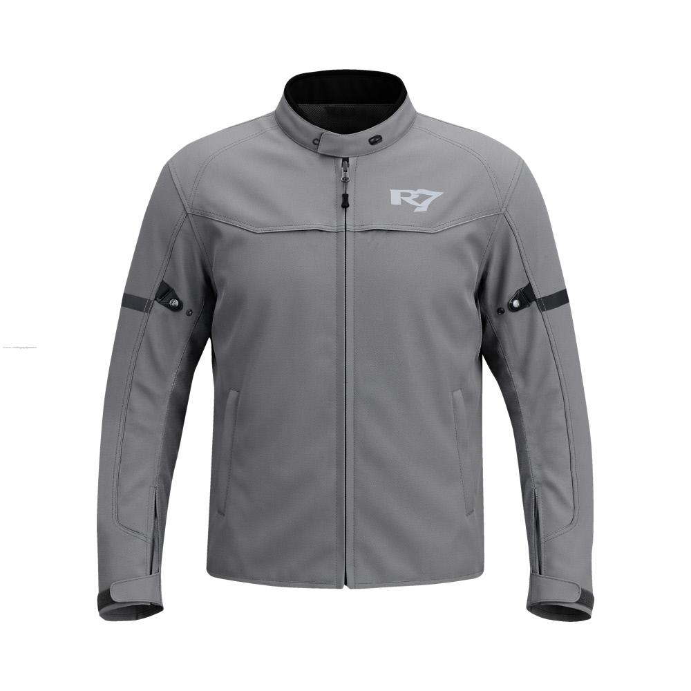 Chamarra Deportiva R7 RACING Element Pro L Gris Textil