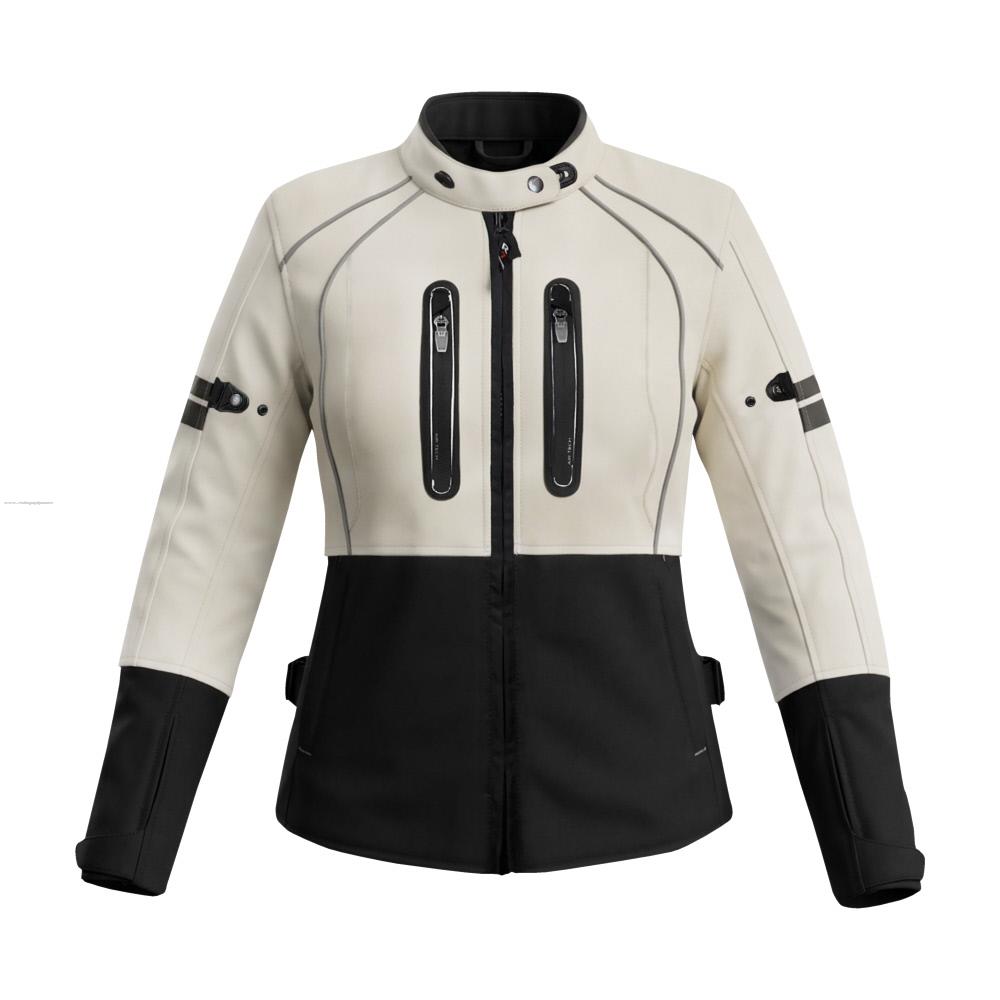 Chamarra Deportiva R7 RACING Nova L NGO/BCO Textil P/DAMA