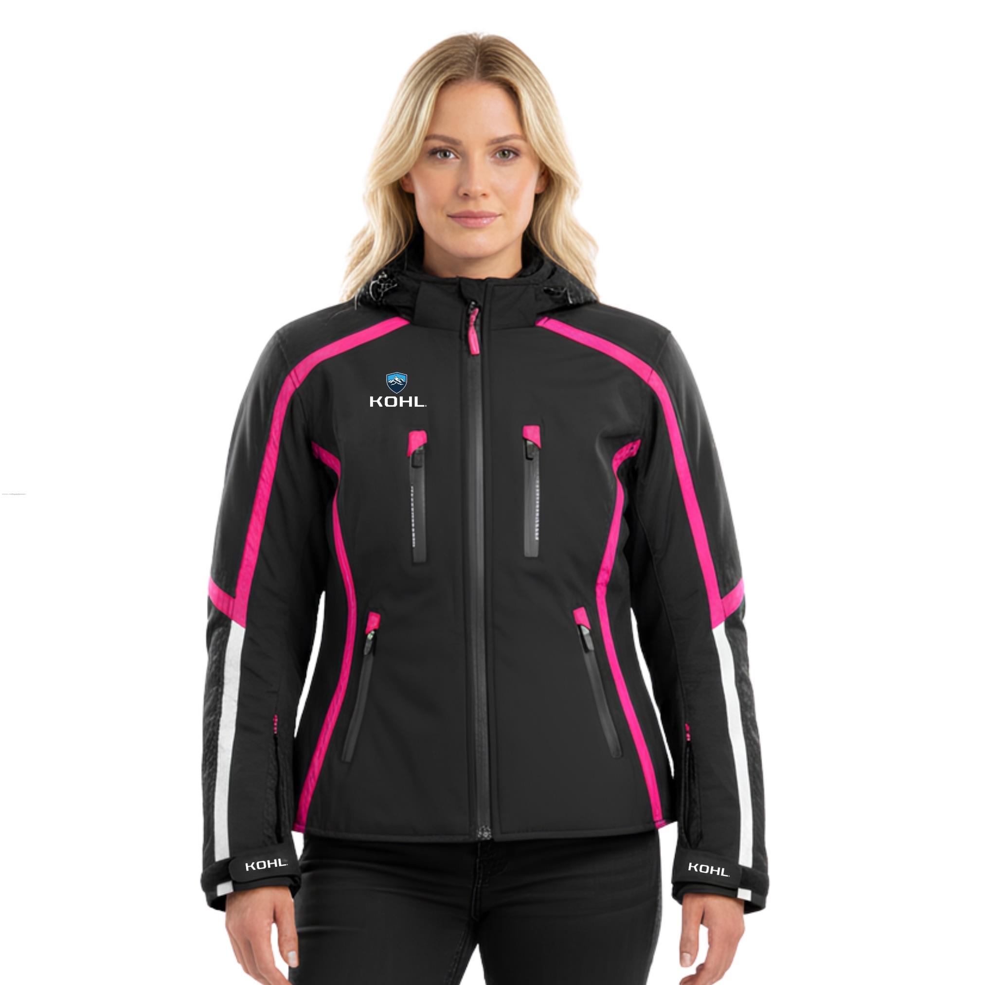 Chamarra Deportiva KOHL Neva L NGO/ROS/BCO Textil Suave P/DAMA