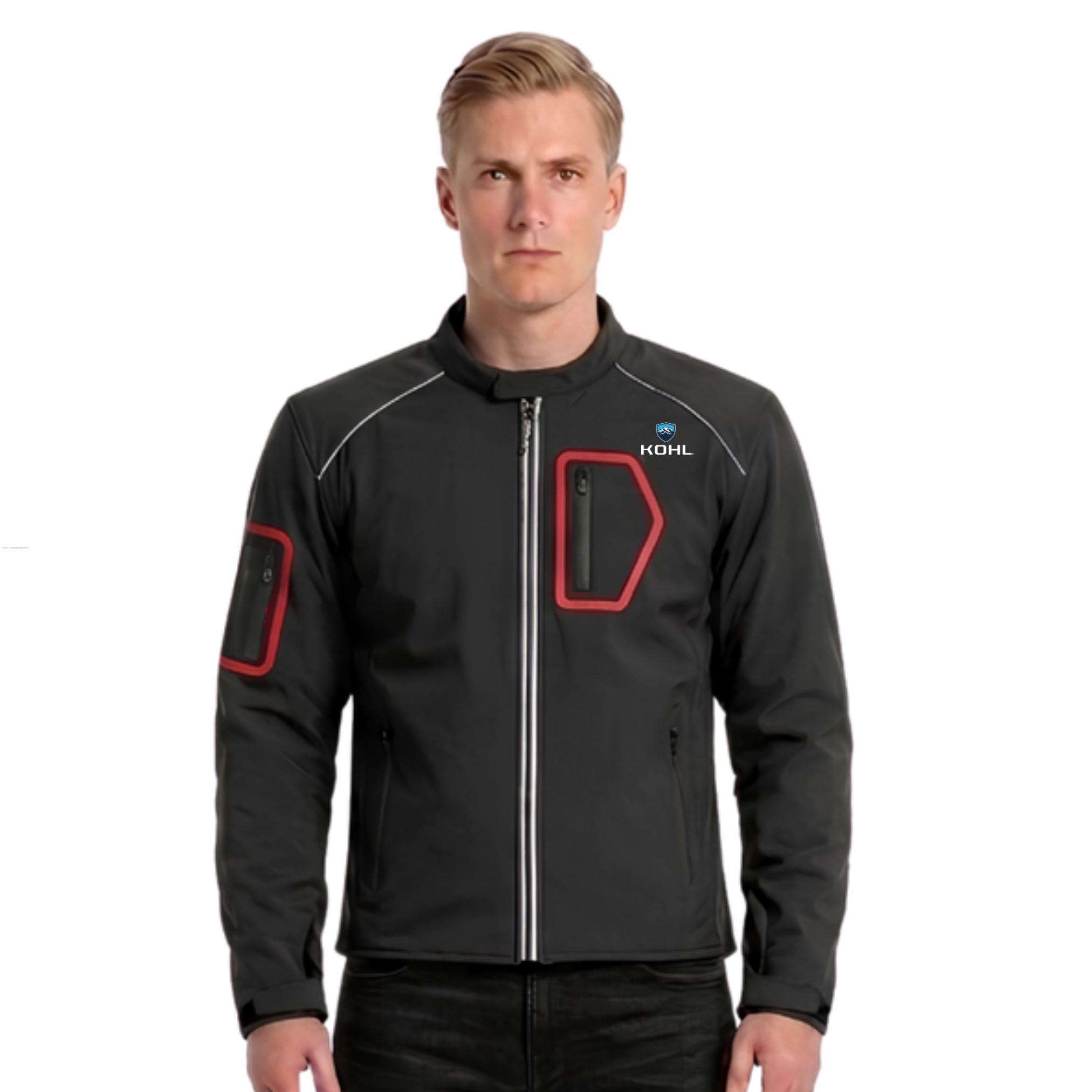 Chamarra Deportiva KOHL Auron L NGO/ROJ Textil Suave