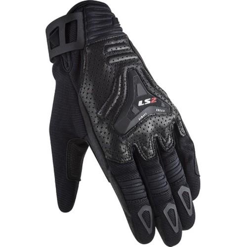 Guantes Vel LS2 All Terrain S NGO/GRS TEXTIL/PIEL