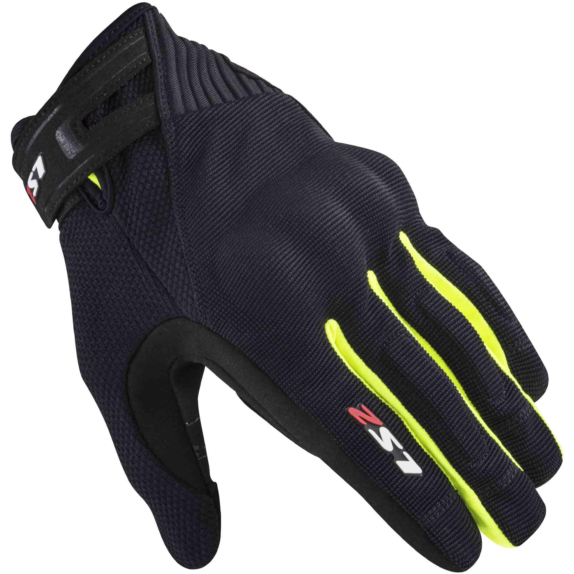 Guantes Vel LS2 Dart 2 L NGO/AMA Fluo Textil