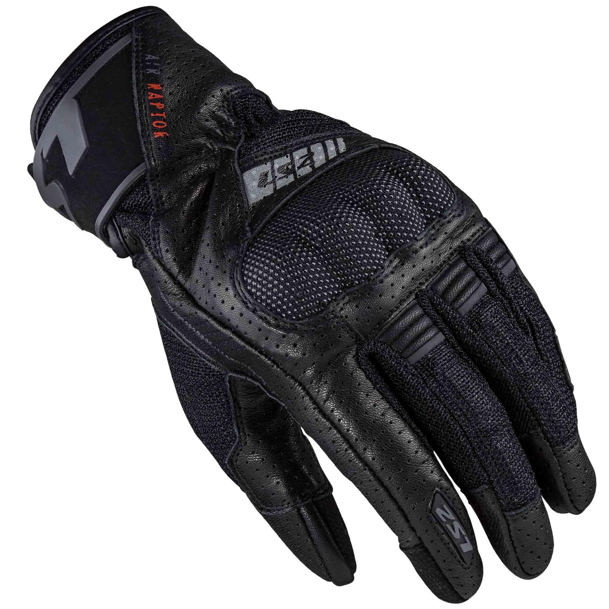 Guantes Vel LS2 Air Raptor S Negro Textil