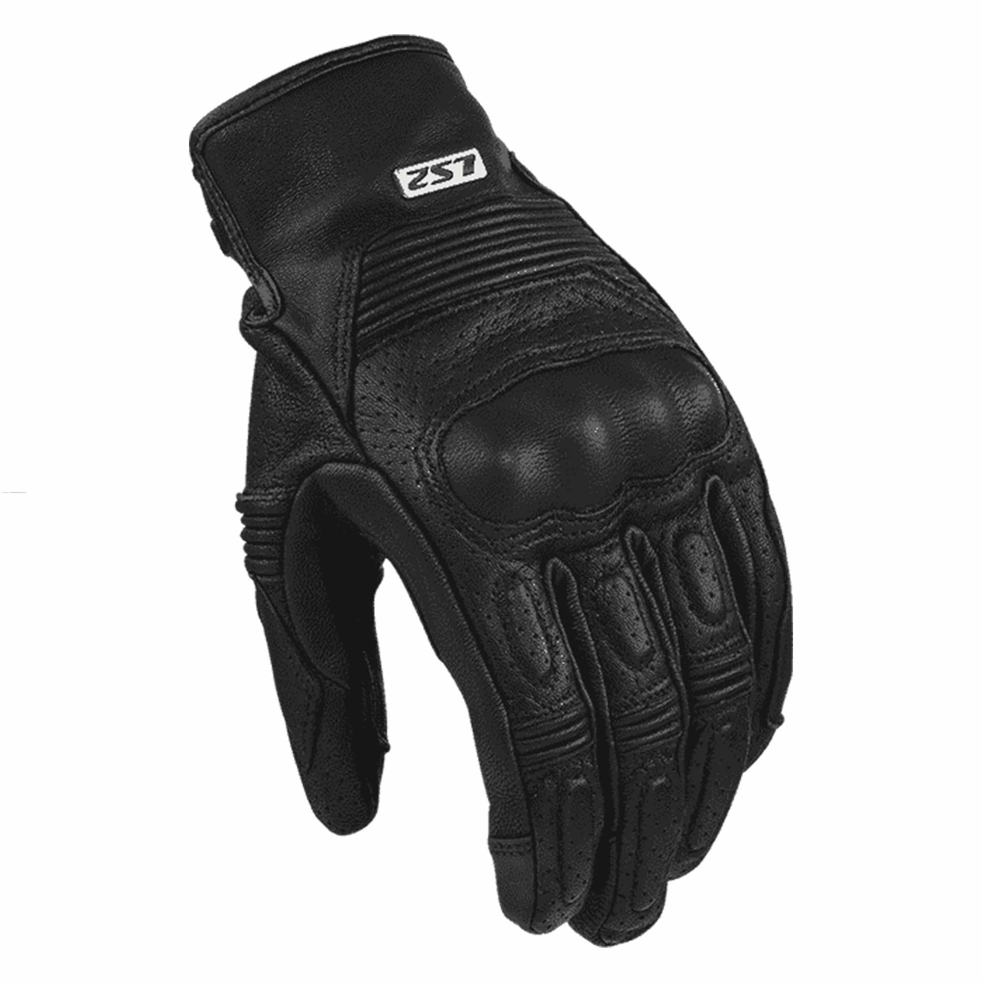 Guantes Vel LS2 Duster L Negro Piel