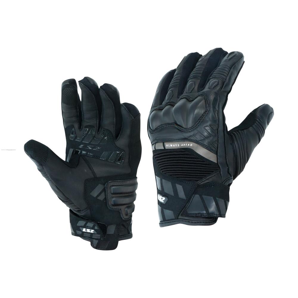 Guantes Vel LS2 Octane L Negro Piel