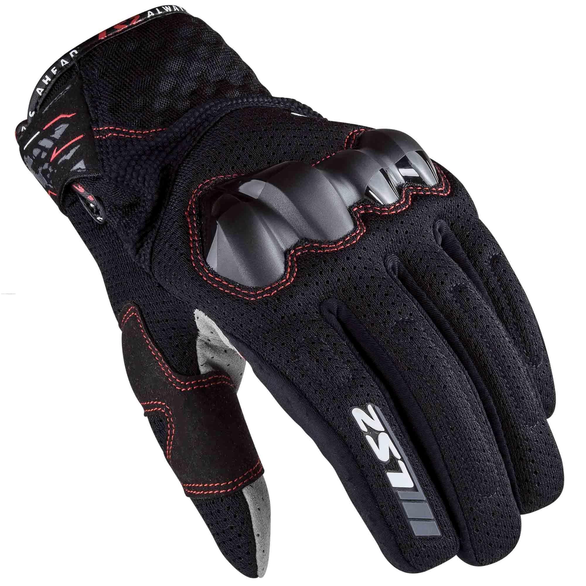 Guantes Vel LS2 Chaki XXXL Negro Textil