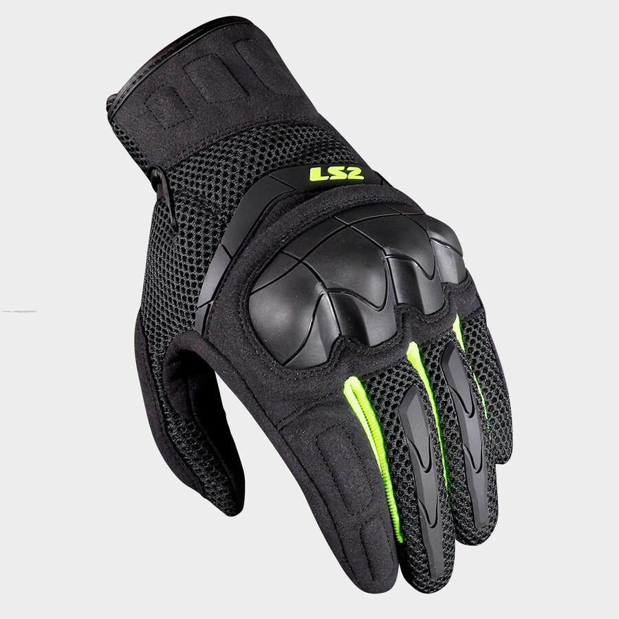 Guantes Vel LS2 Kubra L NGO/AMA Fluo Textil