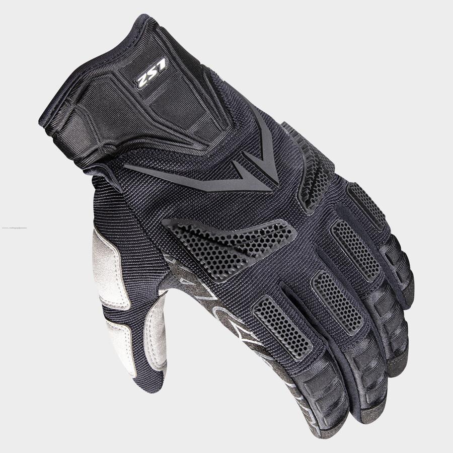 Guantes Vel LS2 Ravin L Negro Textil