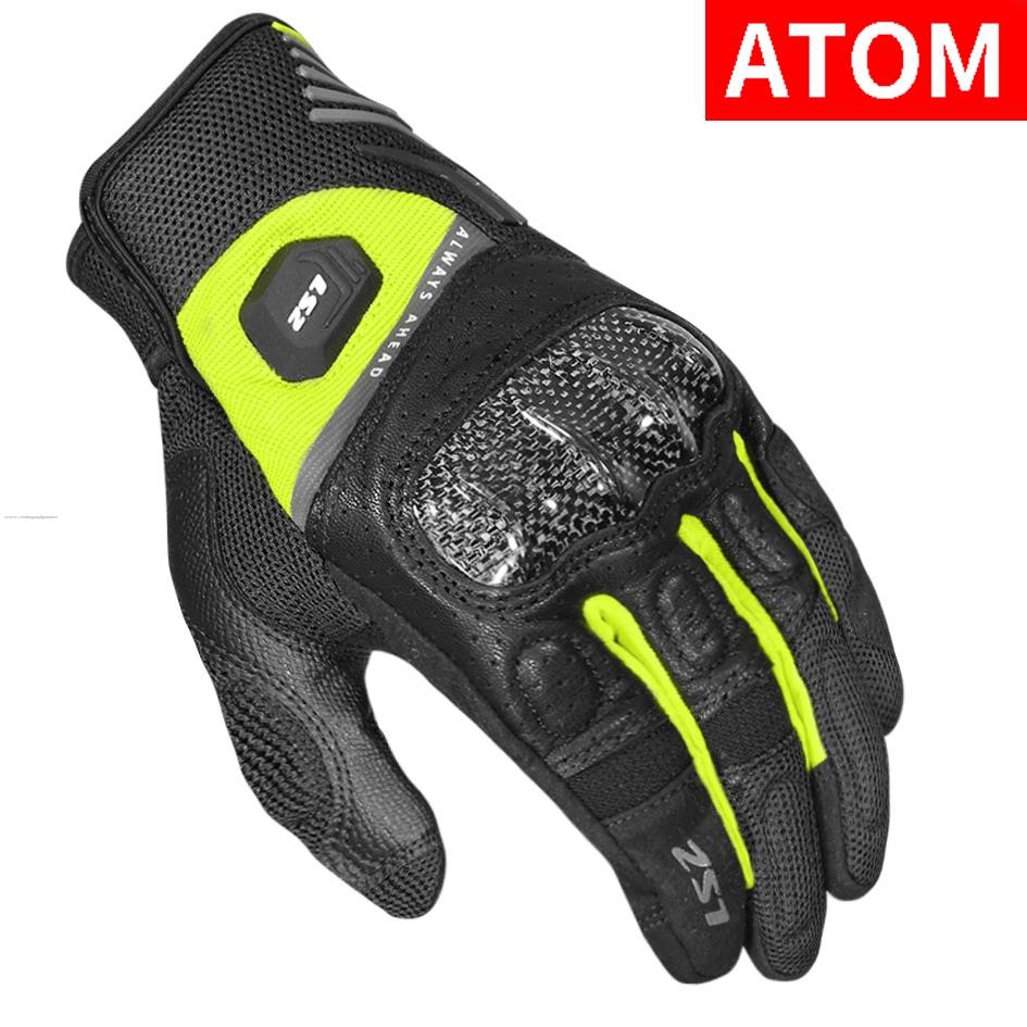 Guantes Vel LS2 Atom L NGO/AMA Fluo Textil