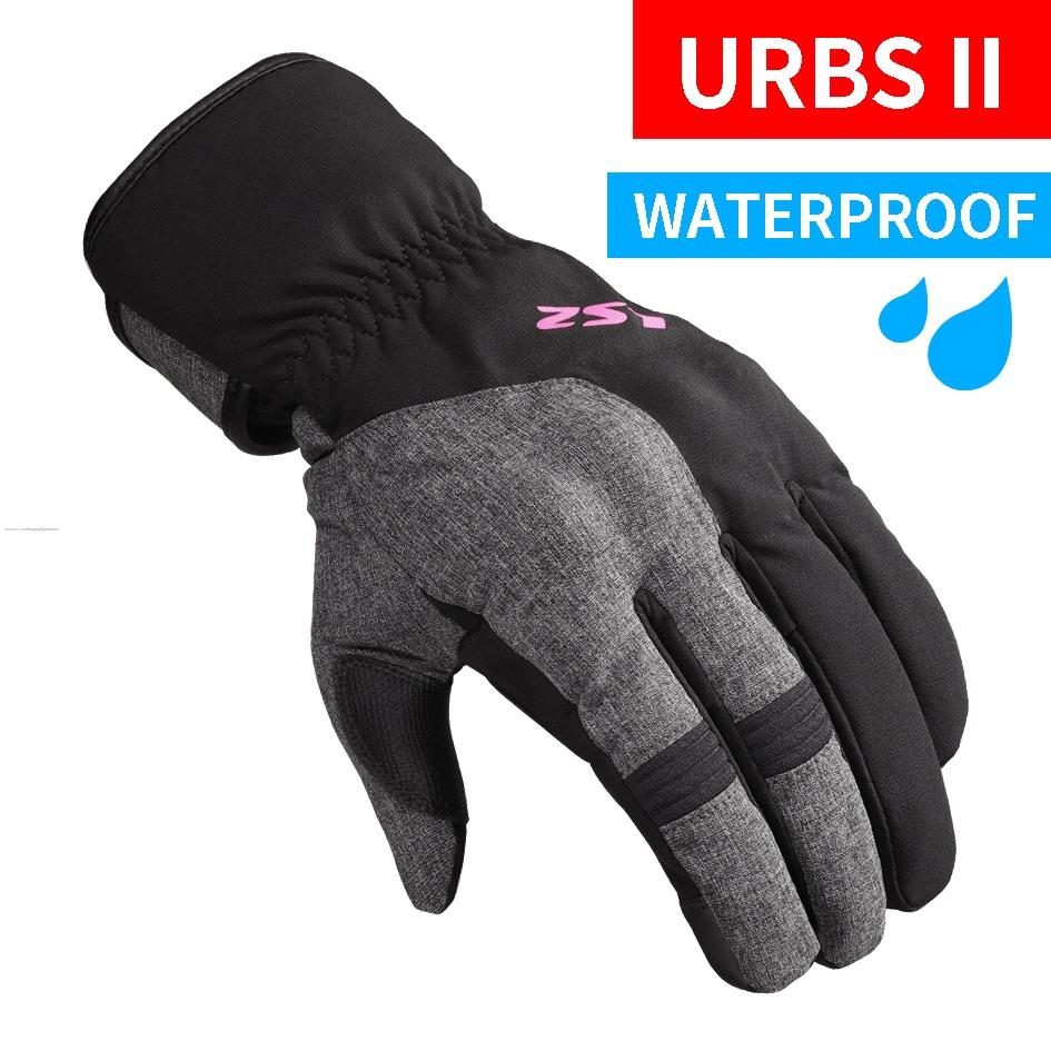 Guantes Vel LS2 Urbs II L NGO/MOR Textil P/DAMA