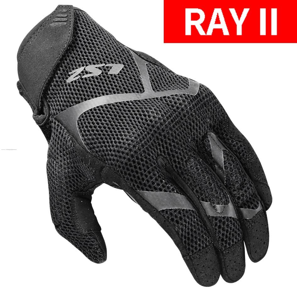 Guantes Vel LS2 Ray II L Negro Textil