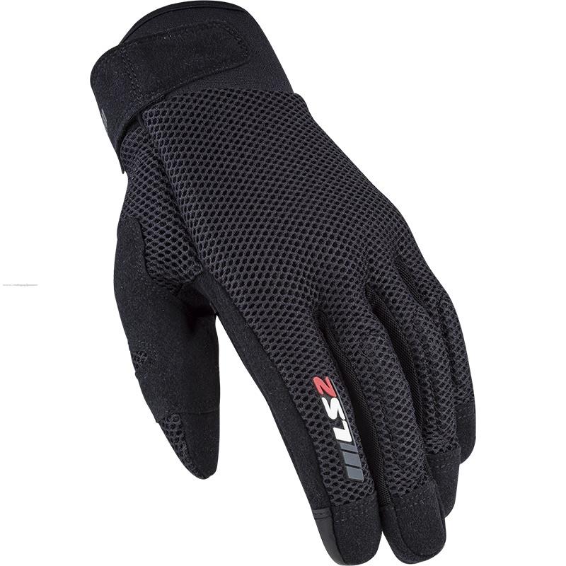 Guantes Vel LS2 Cool L Negro Textil P/DAMA