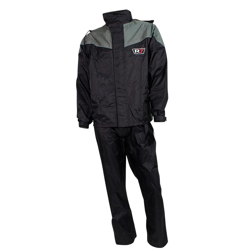 Impermeable R7 RACING Premium L NGO/GRS