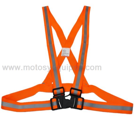 Chaleco PROMOTO Arnes Reflectante para Motociclismo Naranja