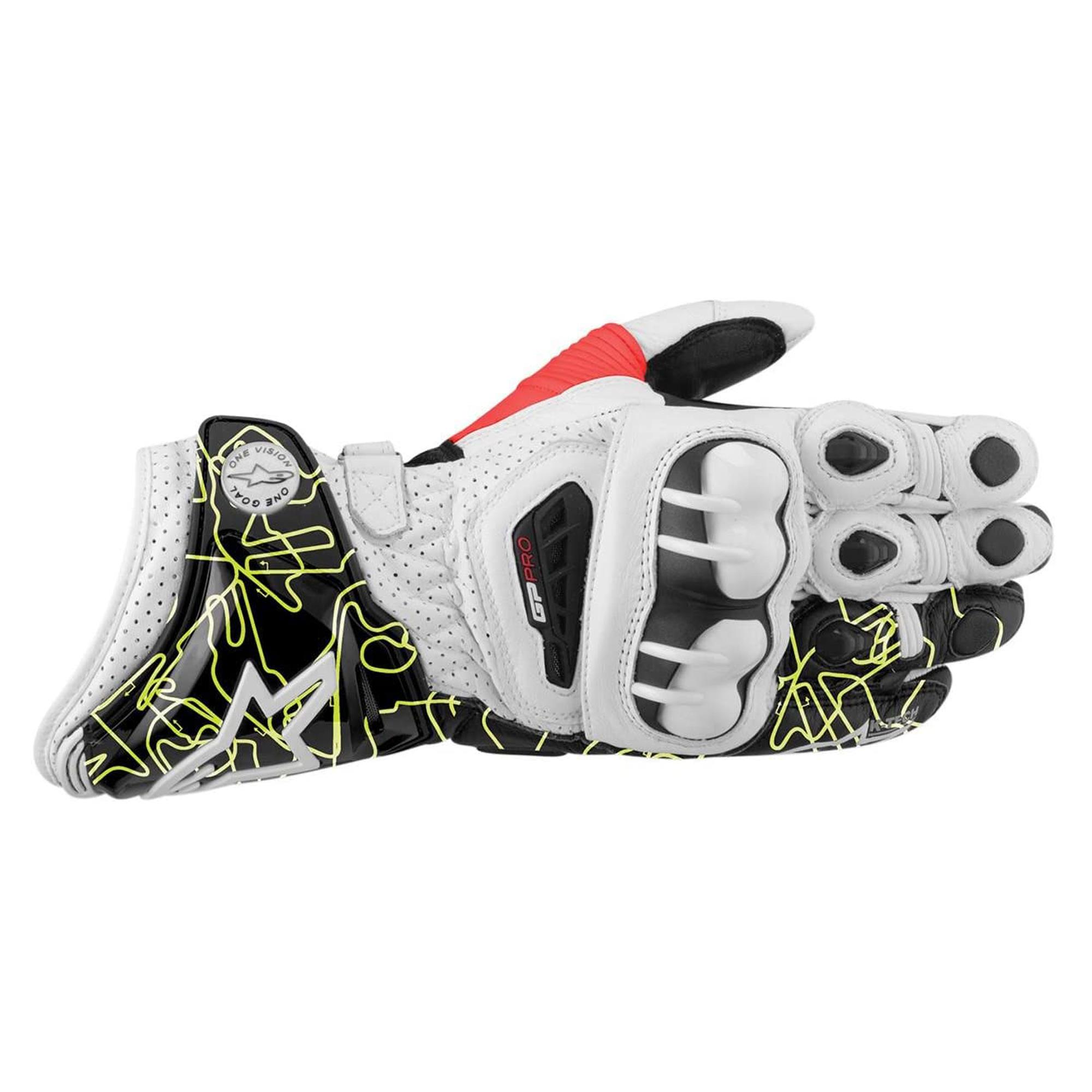 Guantes de Piel GP Pro BCO/NGO/AMA S · Alpinestars