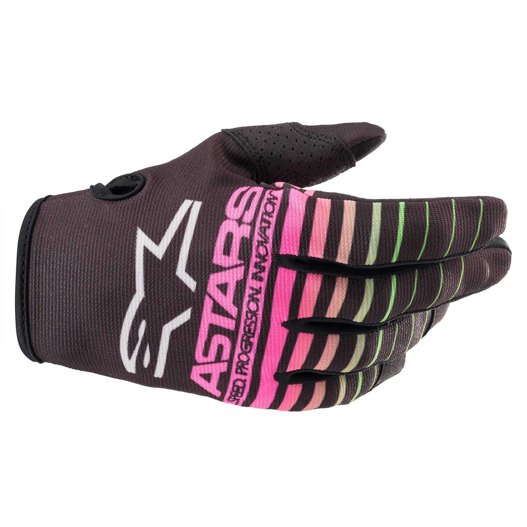 Guantes para Motocross Youth & Kids Radar NGO/VDE NEON/ROS Fluo L · Alpinestars